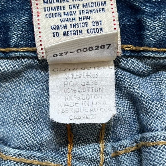 TRUE RELIGION Y2K Joey Twisted Flare Low-Rise Distressed Jeans - Picture 8 of 8